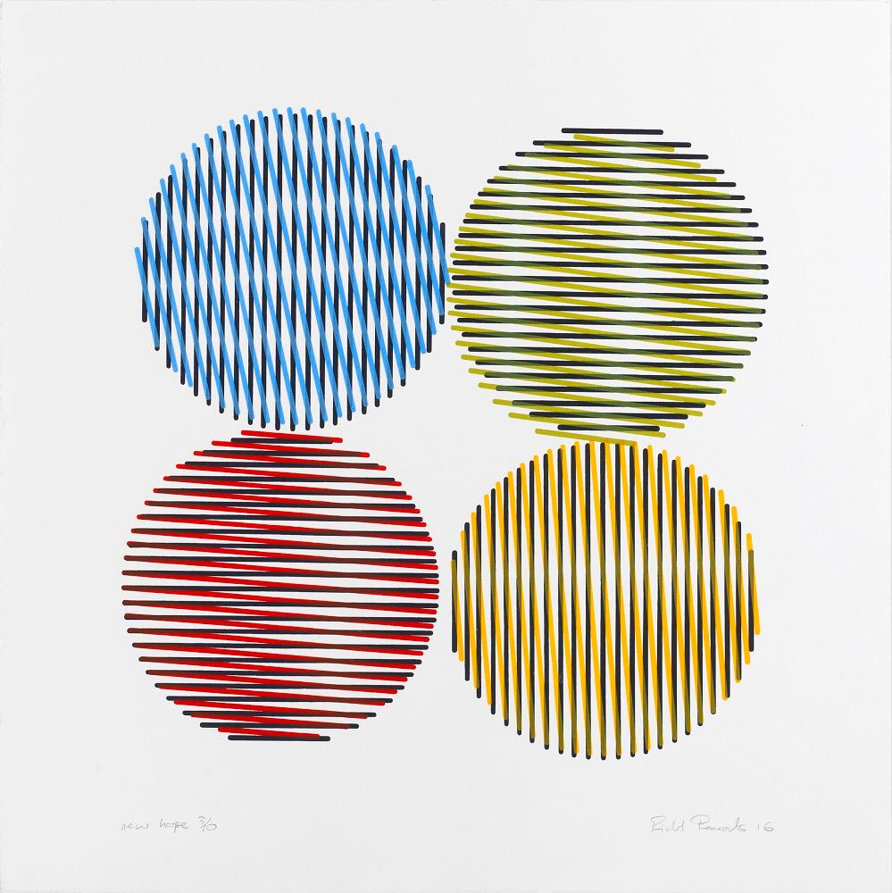 Richard Peacock, New hope, screen print, edition of 10 , 51 x 51 cm, Unframed: £180, 2016.