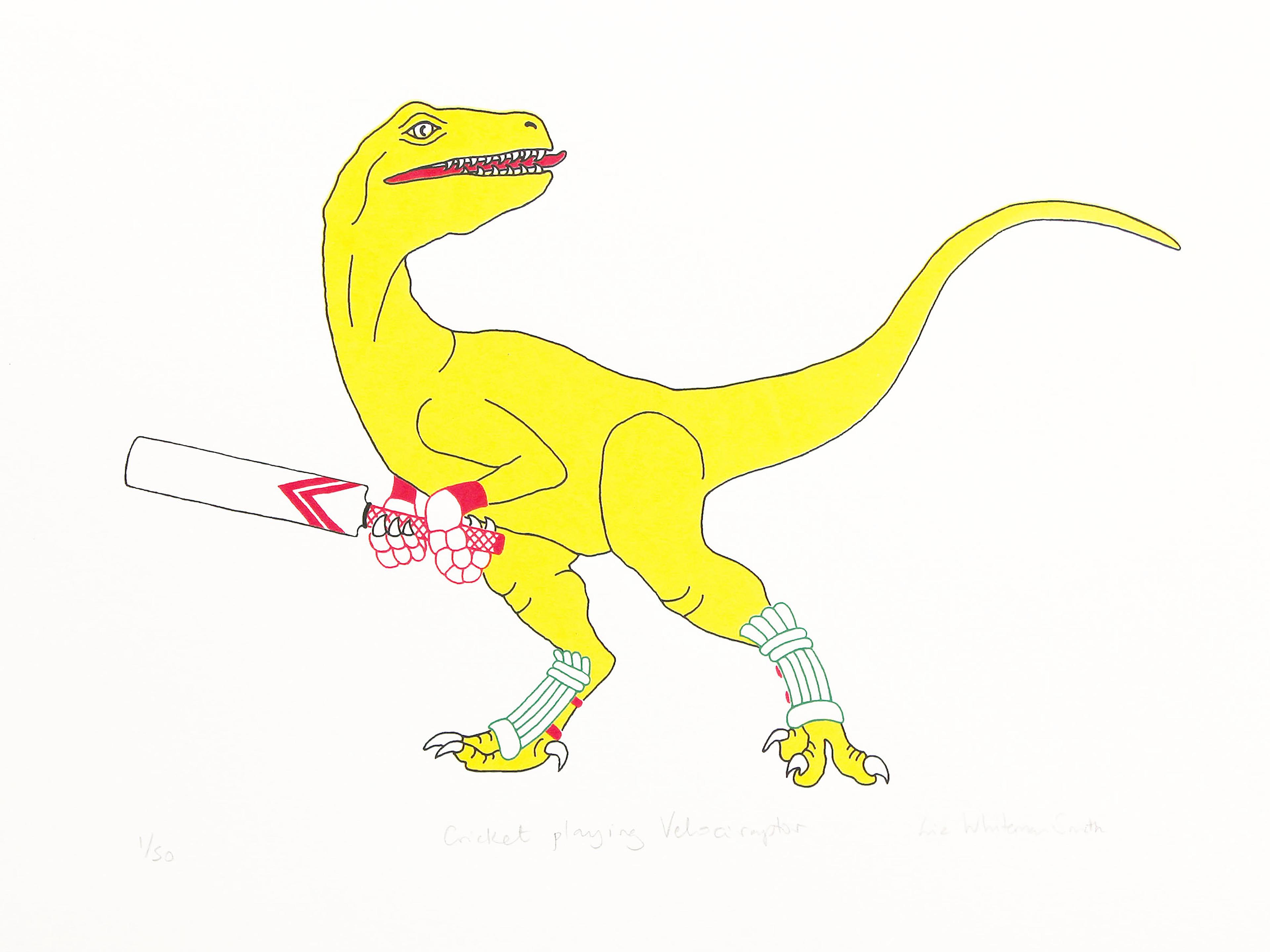 Cricket Playing Velociraptor