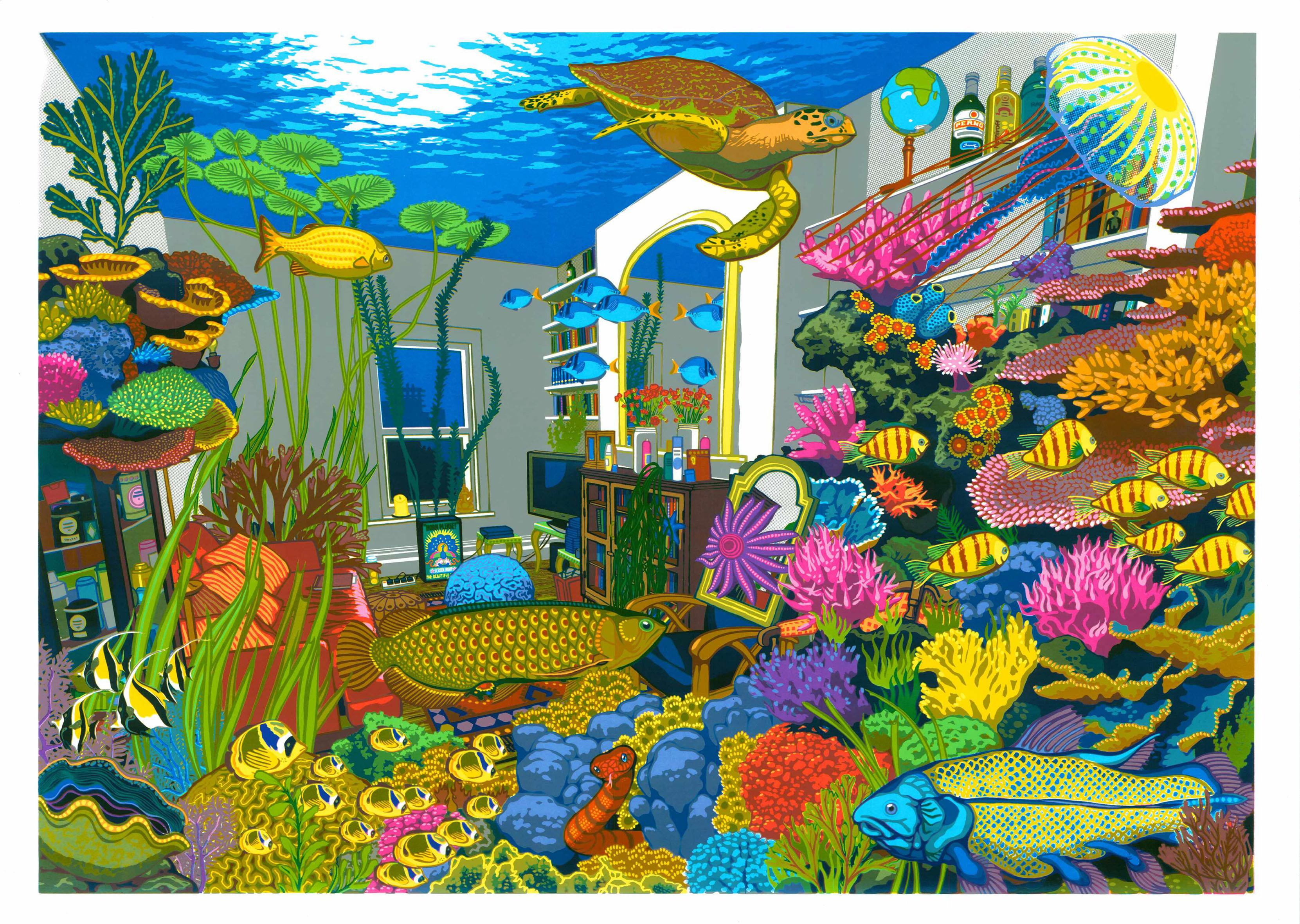 Living room dreaming - Coral reef