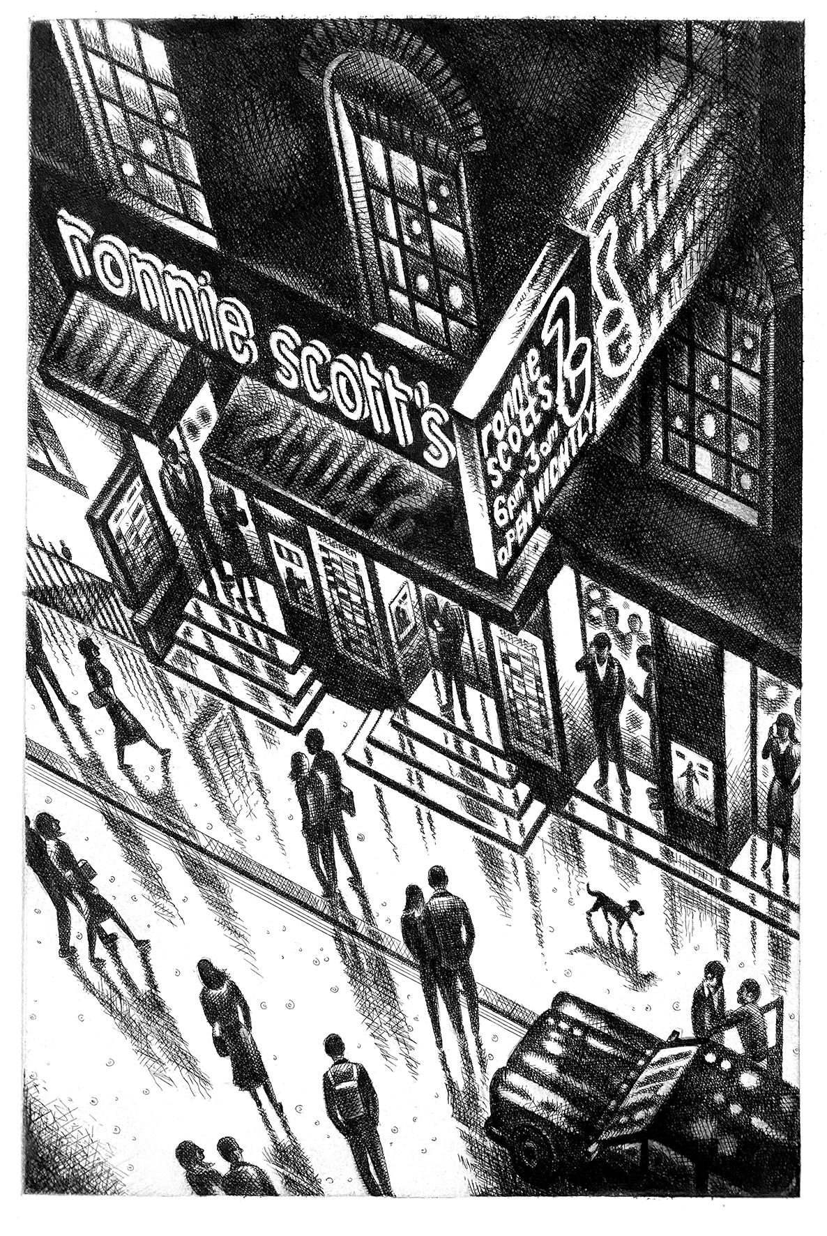 Ronnie Scott- Soho rain