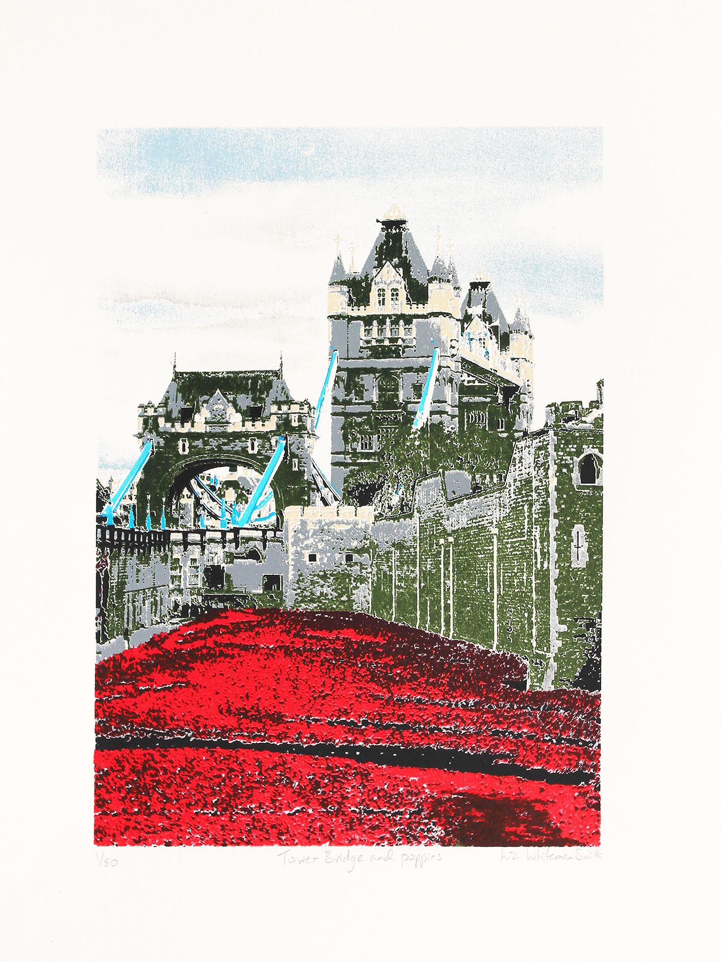 Tower Bridge and poppies
