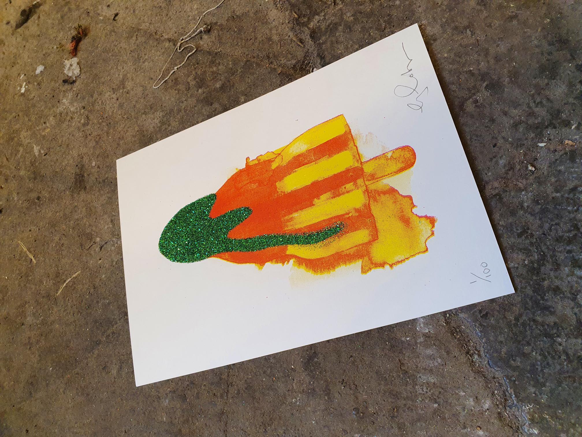 Mini traffic light rocket, detail