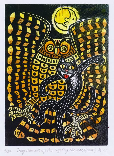 They danced by the light of the moon