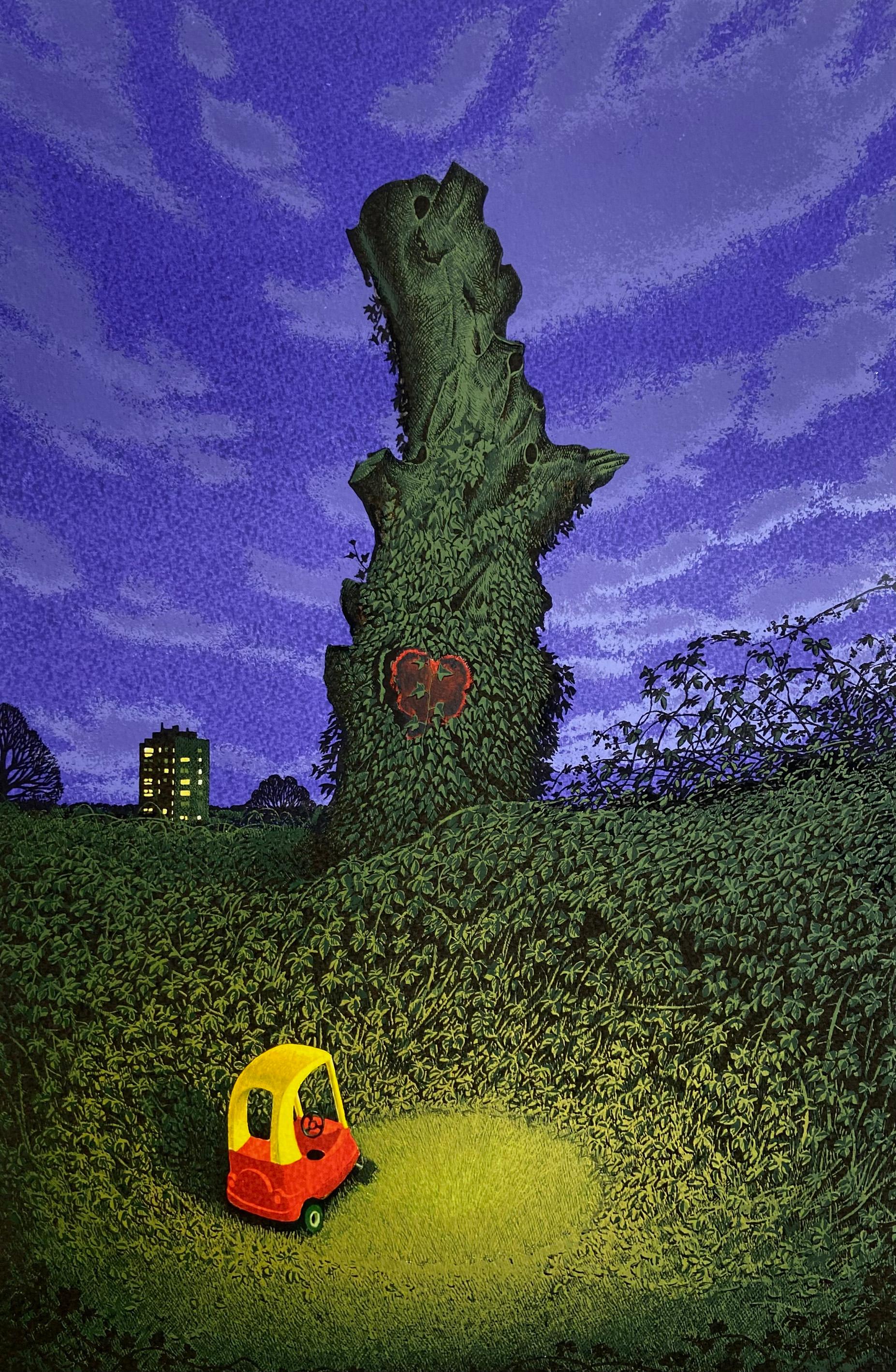 Screen print 38cm x 56cm on Bockingford Watercolour paper 425gsm from an edition of 50.