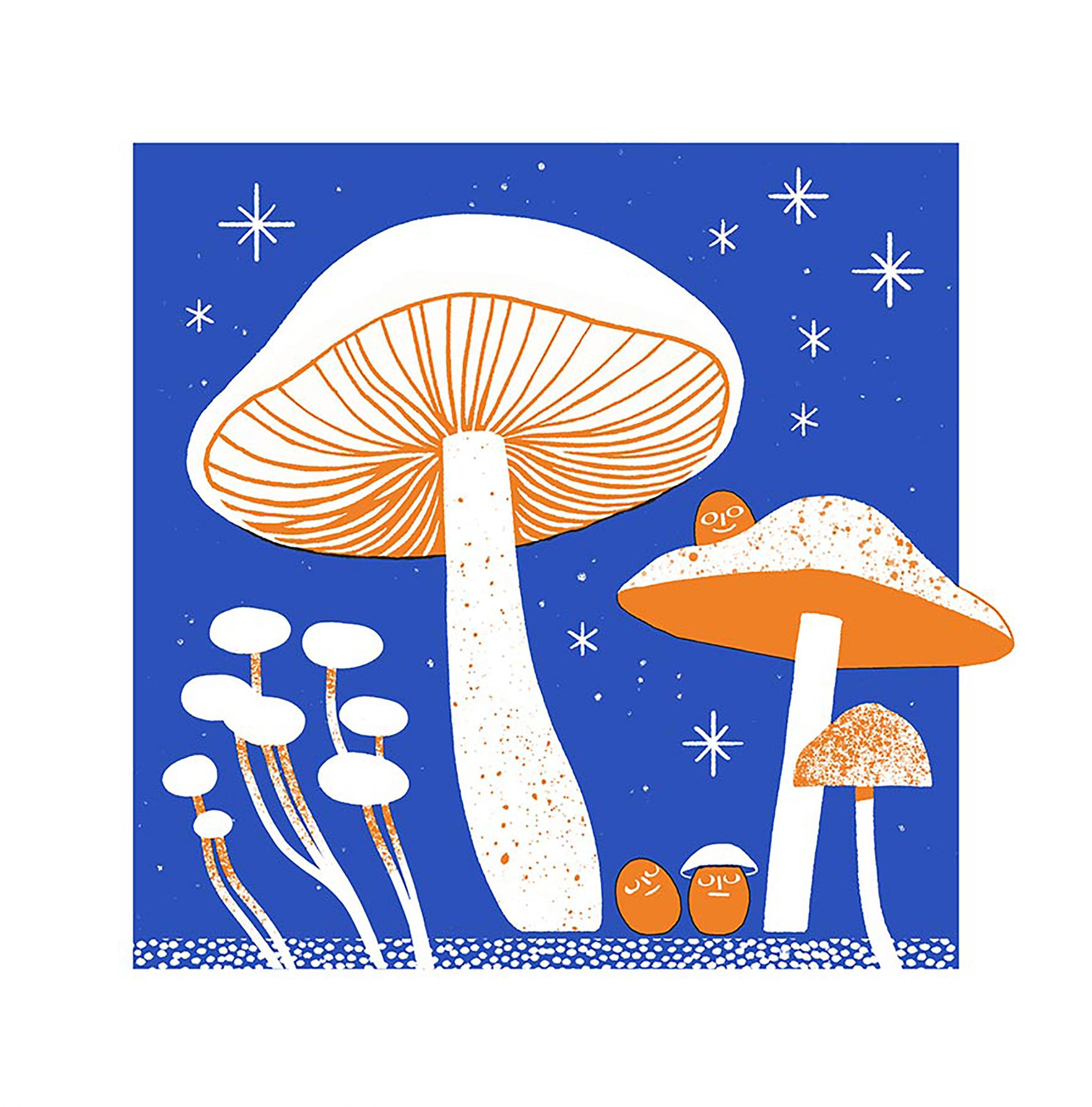 Little Mushroom Glow, orange