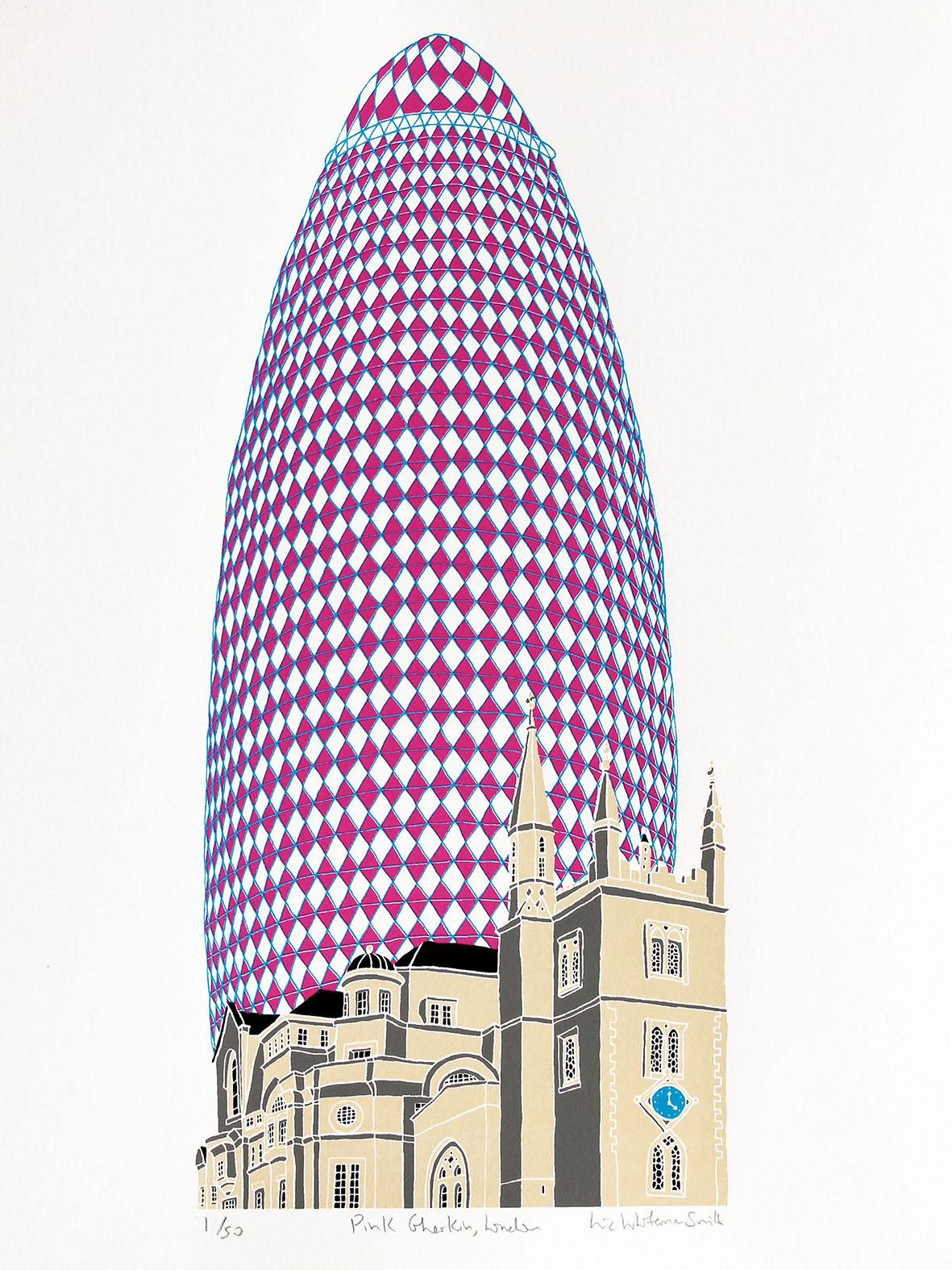 Pink Gherkin, London-Liz Whiteman Smith